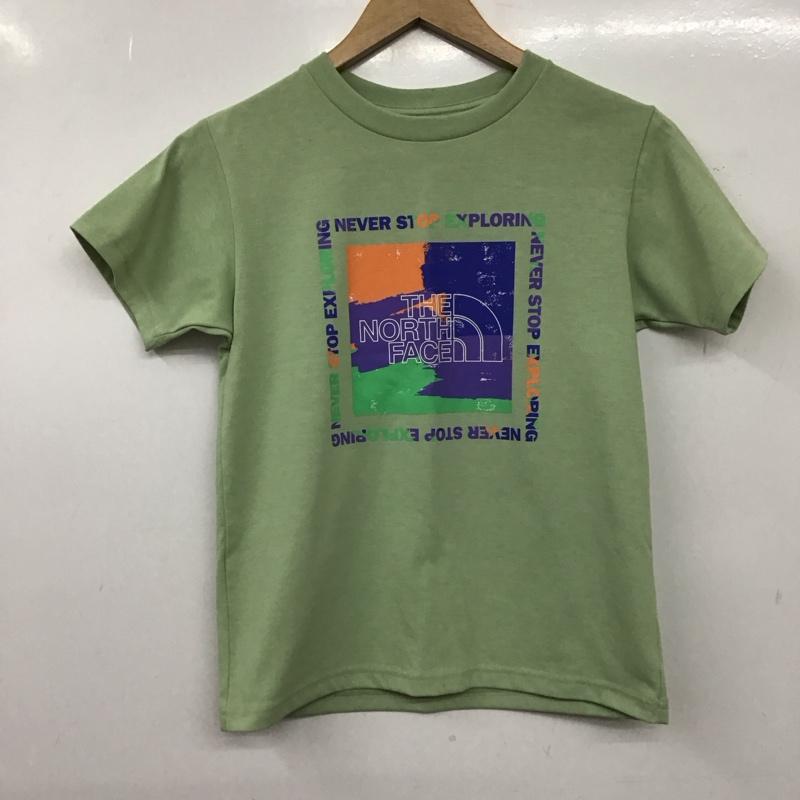 ザノースフェイス THE NORTH FACE Tシャツ 半袖 140cm プリント 薄緑 / ライトグリーン / ボーイズ USED 古着 中古 10159047