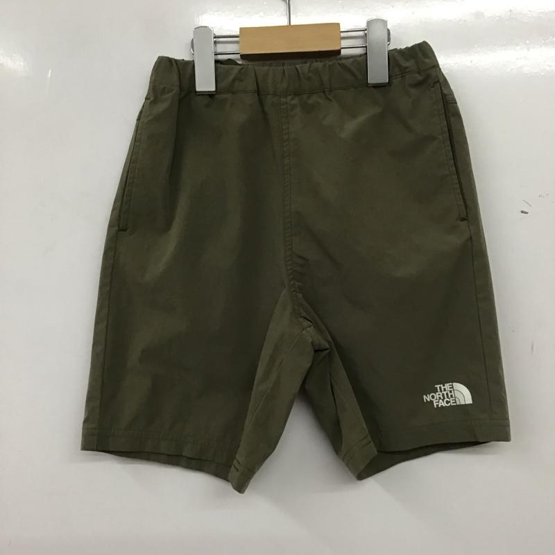 ザノースフェイス THE NORTH FACE パンツ ショートパンツ 140cm ロゴ、文字 カーキ / カーキ / khaki ボーイズ USED 古着 中古 10159050