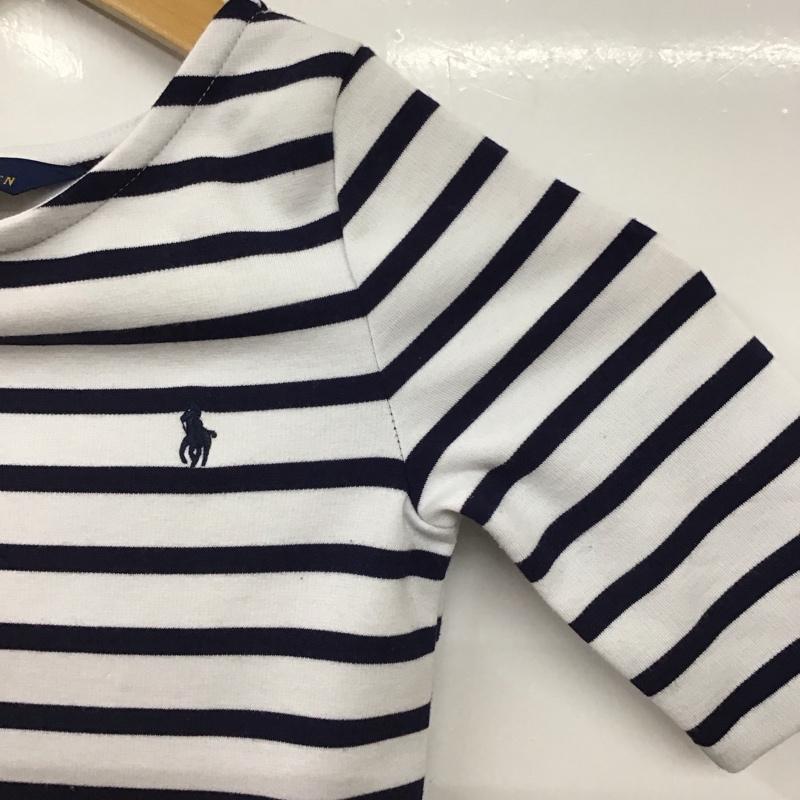 ポロラルフローレン POLO RALPH LAUREN ワンピース ミニスカート 5 ボーダー柄 X 無地 白 / ホワイト / white X 紺 / ネイビー / navy ガールズ USED 古着 中古 10159054