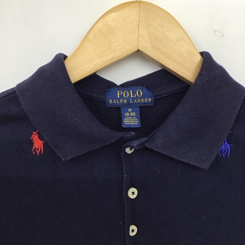 ポロラルフローレン POLO RALPH LAUREN ワンピース ひざ丈スカート M ロゴ、文字 紺 / ネイビー / navy ガールズ USED 古着 中古 10159058