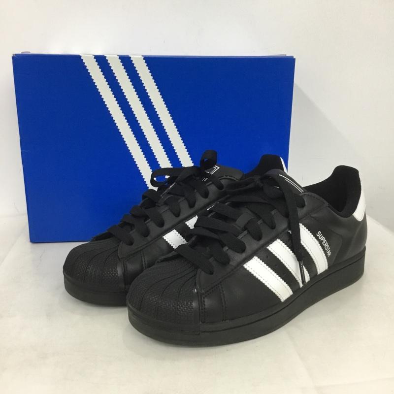 アディダス adidas スニーカー スニーカー JI0079 Superstar2 27cm 箱有 27.0cm ロゴ、文字 黒 / ブラック / black X 白 / ホワイト / white メンズ USED 古着 中古 10159061