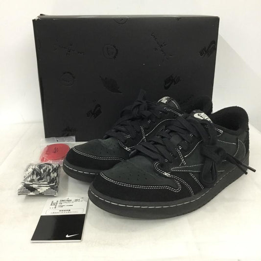 ナイキ NIKE スニーカー スニーカー DM7866-001 AIR JORDAN 1 LOW OG SP TRAVIS SCOTT バンダナ付属 27cm 箱有 27.0cm ロゴ、文字 黒 / ブラック / black メンズ USED 古着 中古 10159062