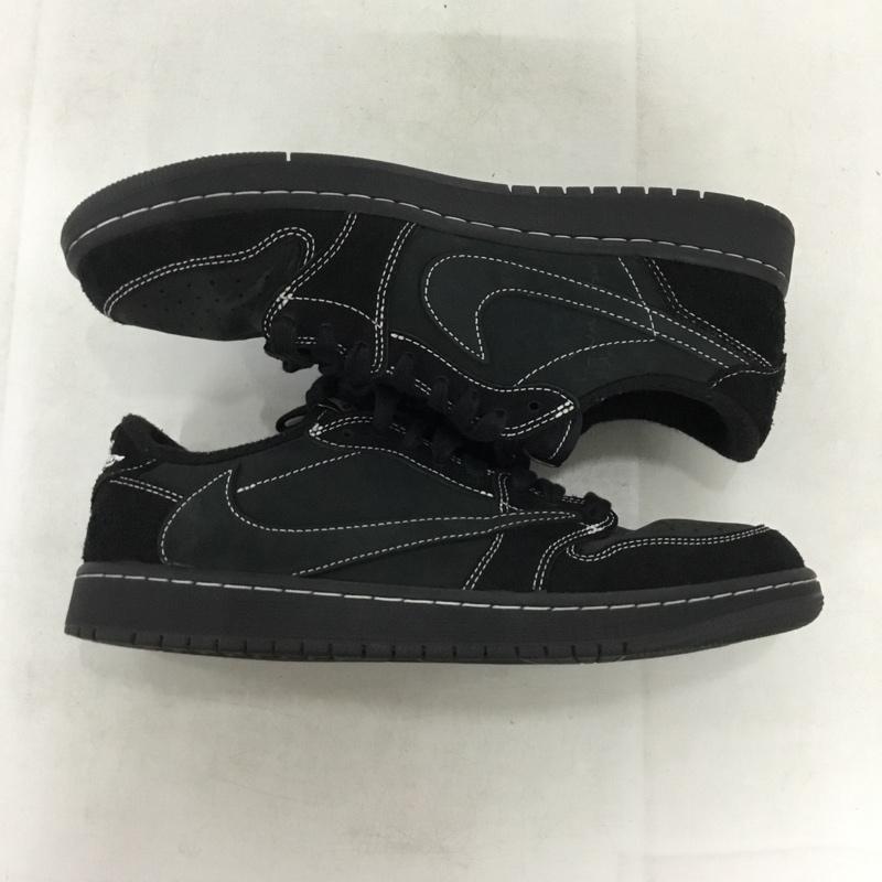 ナイキ NIKE スニーカー スニーカー DM7866-001 AIR JORDAN 1 LOW OG SP TRAVIS SCOTT バンダナ付属 27cm 箱有 27.0cm ロゴ、文字 黒 / ブラック / black メンズ USED 古着 中古 10159062
