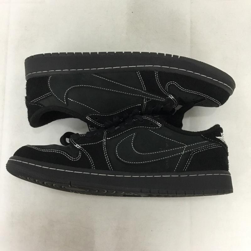 ナイキ NIKE スニーカー スニーカー DM7866-001 AIR JORDAN 1 LOW OG SP TRAVIS SCOTT バンダナ付属 27cm 箱有 27.0cm ロゴ、文字 黒 / ブラック / black メンズ USED 古着 中古 10159062