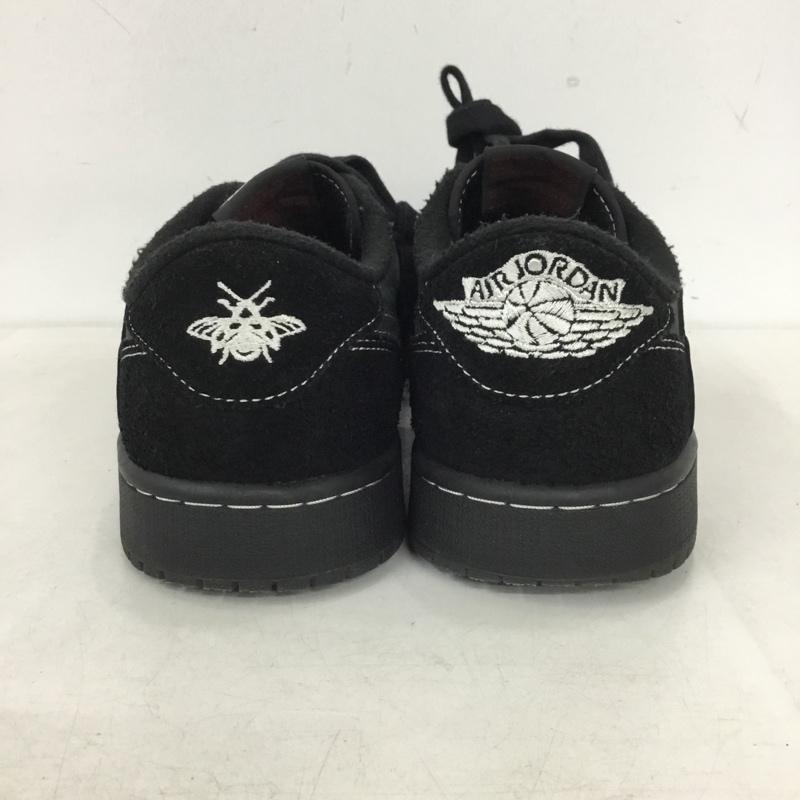 ナイキ NIKE スニーカー スニーカー DM7866-001 AIR JORDAN 1 LOW OG SP TRAVIS SCOTT バンダナ付属 27cm 箱有 27.0cm ロゴ、文字 黒 / ブラック / black メンズ USED 古着 中古 10159062