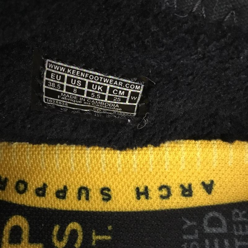 キーン KEEN スリッポン スリッポン 1025535 ハウザー ラップ HOWSER WRAP 25cm 25.0cm ロゴ、文字 黒 / ブラック / black レディース USED 古着 中古 10159064