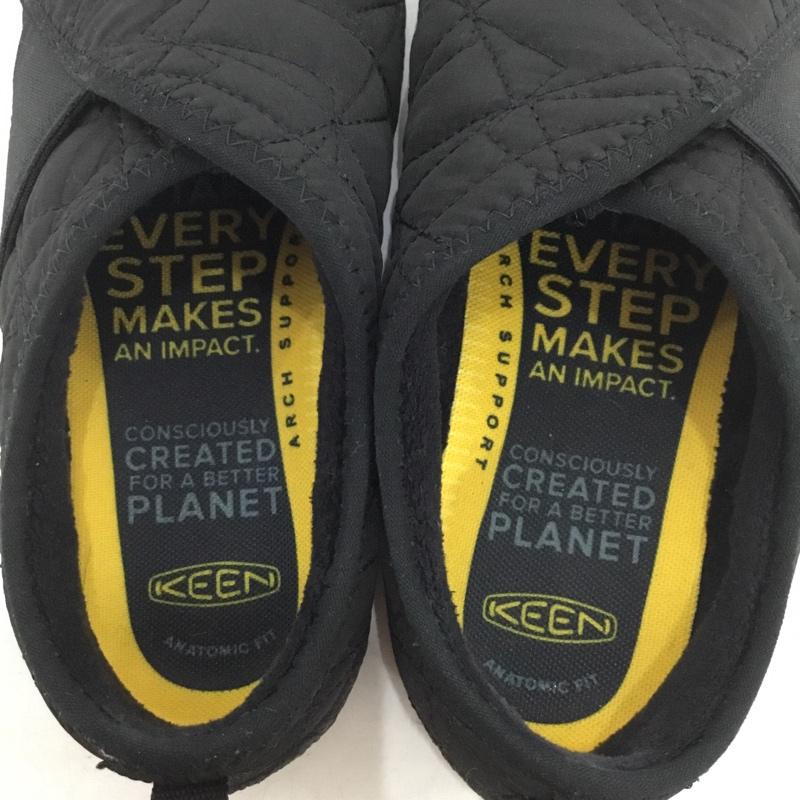 キーン KEEN スリッポン スリッポン 1025535 ハウザー ラップ HOWSER WRAP 25cm 25.0cm ロゴ、文字 黒 / ブラック / black レディース USED 古着 中古 10159064