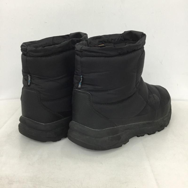 ザノースフェイス THE NORTH FACE ブーツ ショートブーツ NF51874 NUPTSE BOOTIE WP VI SHORT ヌプシ 防寒ブーツ 26cm 26.0cm ロゴ、文字 黒 / ブラック / black メンズ USED 古着 中古 10159066