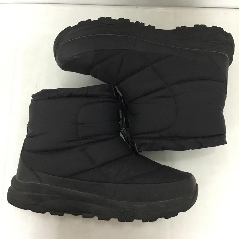 ザノースフェイス THE NORTH FACE ブーツ ショートブーツ NF51874 NUPTSE BOOTIE WP VI SHORT ヌプシ 防寒ブーツ 26cm 26.0cm ロゴ、文字 黒 / ブラック / black メンズ USED 古着 中古 10159066