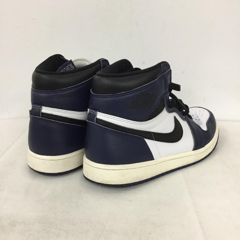 ナイキ NIKE スニーカー スニーカー DZ5485-401 AIR JORDAN 1 RETRO HIGH OG 28cm 28.0cm ロゴ、文字 白 / ホワイト / white X 黒 / ブラック / black X 紺 / ネイビー / navy メンズ USED 古着 中古 10159071