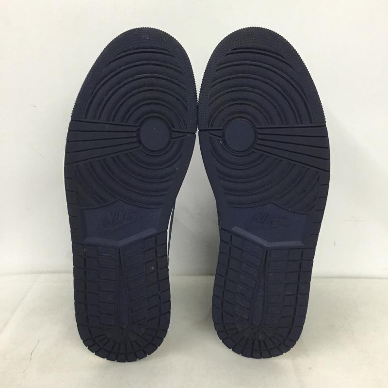 ナイキ NIKE スニーカー スニーカー DZ5485-401 AIR JORDAN 1 RETRO HIGH OG 28cm 28.0cm ロゴ、文字 白 / ホワイト / white X 黒 / ブラック / black X 紺 / ネイビー / navy メンズ USED 古着 中古 10159071