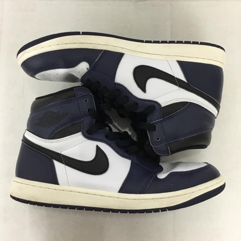 ナイキ NIKE スニーカー スニーカー DZ5485-401 AIR JORDAN 1 RETRO HIGH OG 28cm 28.0cm ロゴ、文字 白 / ホワイト / white X 黒 / ブラック / black X 紺 / ネイビー / navy メンズ USED 古着 中古 10159071