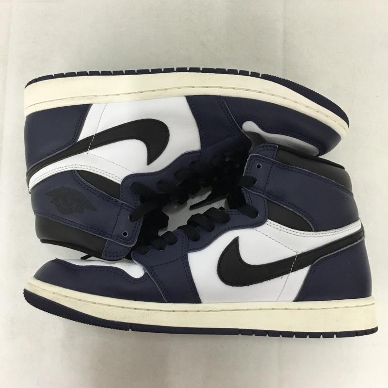 ナイキ NIKE スニーカー スニーカー DZ5485-401 AIR JORDAN 1 RETRO HIGH OG 28cm 28.0cm ロゴ、文字 白 / ホワイト / white X 黒 / ブラック / black X 紺 / ネイビー / navy メンズ USED 古着 中古 10159071