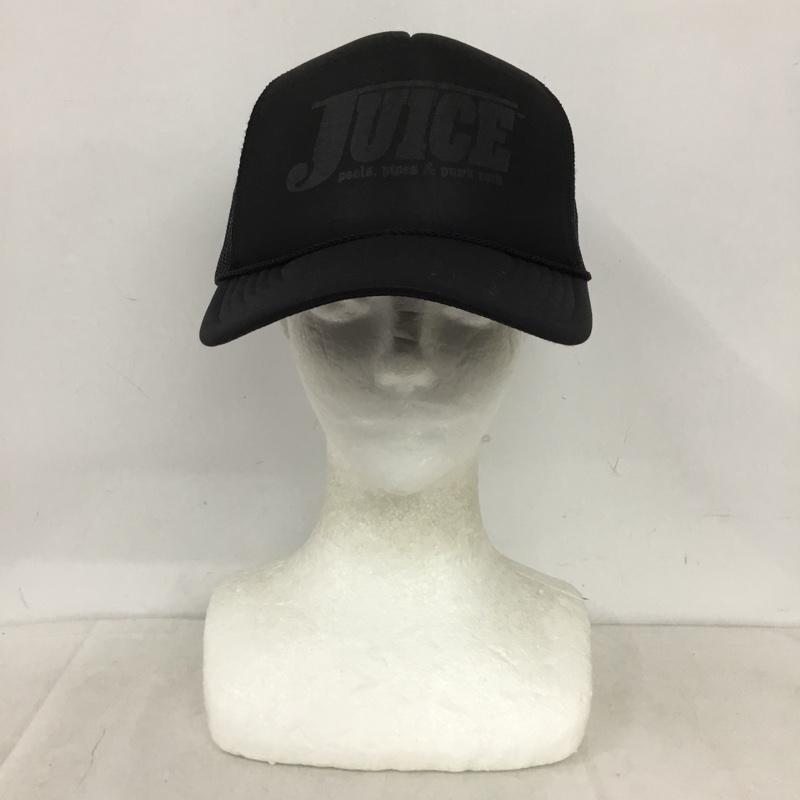 古着 USED 帽子 キャップ メッシュキャップ JUICE MAGAZINE ロゴ、文字 黒 / ブラック / black メンズ USED 古着 中古 10159083