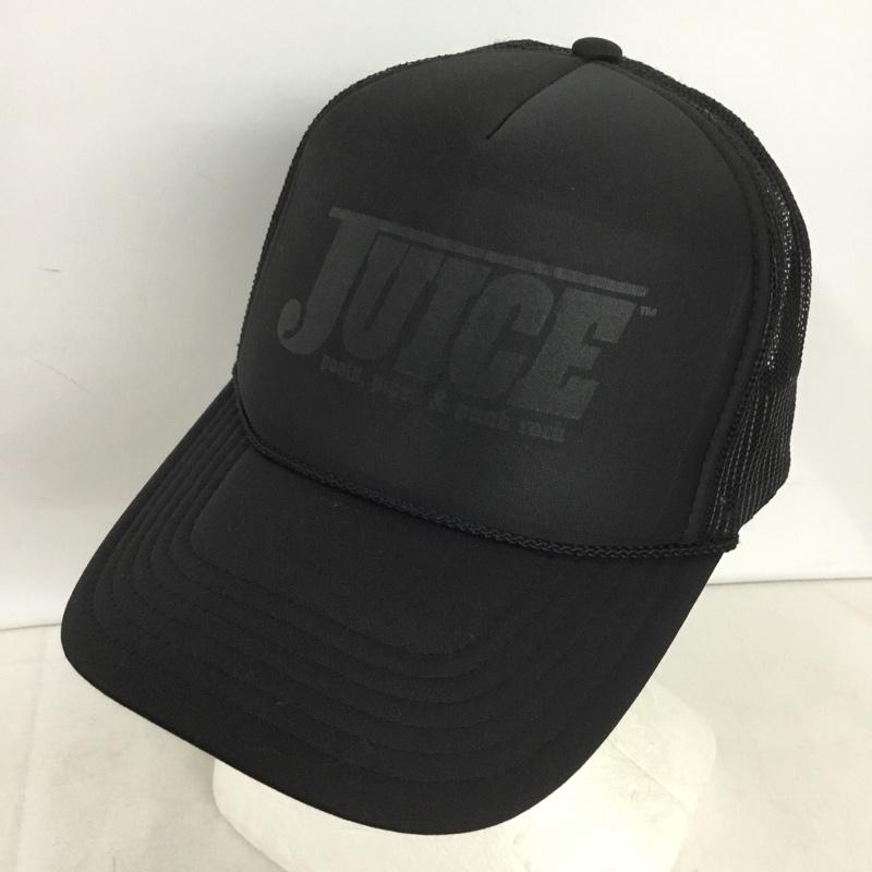 古着 USED 帽子 キャップ メッシュキャップ JUICE MAGAZINE ロゴ、文字 黒 / ブラック / black メンズ USED 古着 中古 10159083