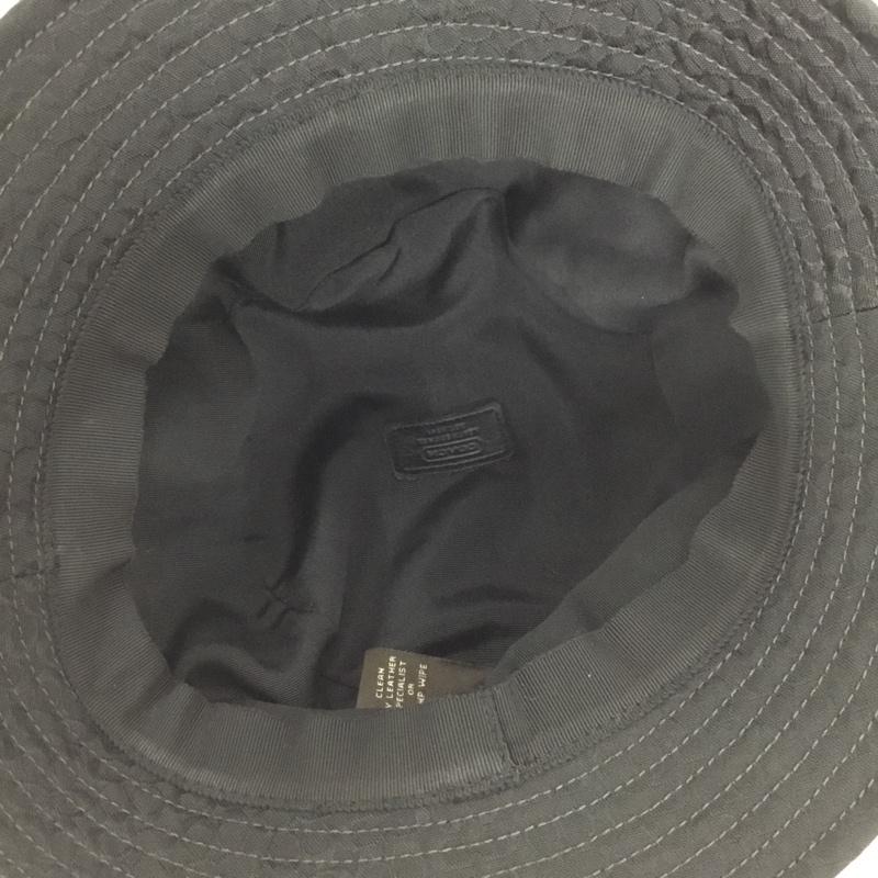 コーチ COACH 帽子 ハット バケットハット 総柄 黒 / ブラック / black レディース USED 古着 中古 10159085