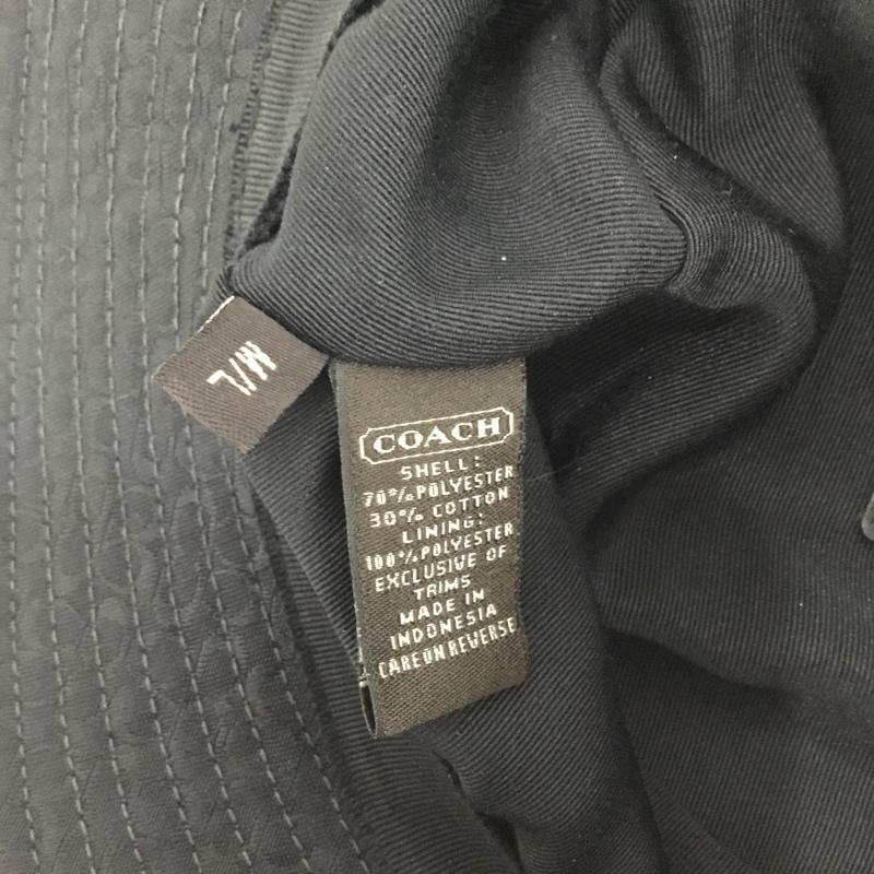 コーチ COACH 帽子 ハット バケットハット 総柄 黒 / ブラック / black レディース USED 古着 中古 10159085