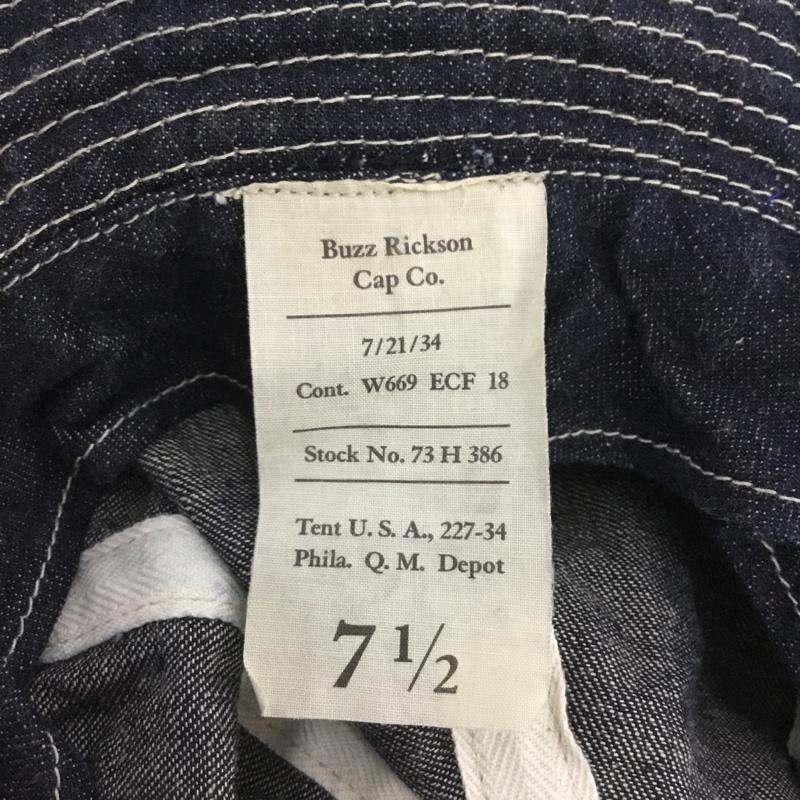 バズリクソンズ Buzz Rickson s 帽子 ハット 73H386 ARMY HAT デニム 無地 インディゴ / インディゴ / Indigo メンズ USED 古着 中古 10159086