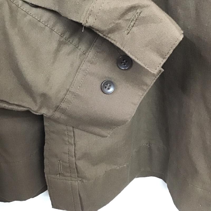 ウェアガード Wear Guard シャツ、ブラウス 長袖 長袖シャツ カジュアルシャツ XXL ロゴ、文字 茶 / ブラウン / brown メンズ USED 古着 中古 10159101