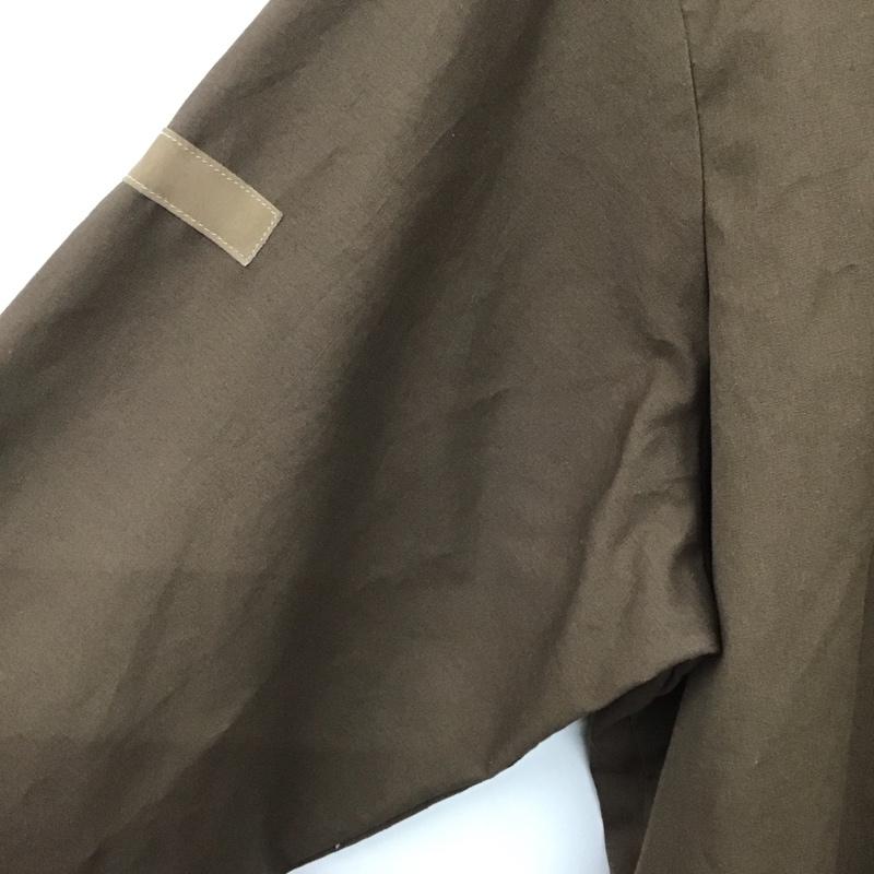 ウェアガード Wear Guard シャツ、ブラウス 長袖 長袖シャツ カジュアルシャツ XXL ロゴ、文字 茶 / ブラウン / brown メンズ USED 古着 中古 10159101