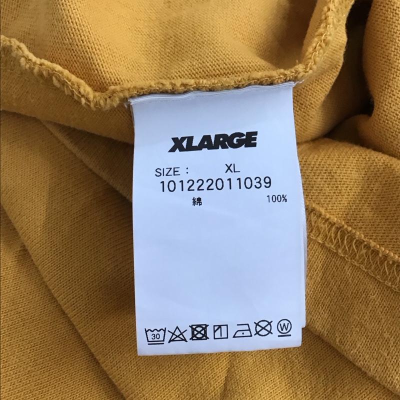 エクストララージ XLARGE Tシャツ 半袖 半袖カットソー Vネックカットソー プリントTシャツ XL ロゴ、文字 橙 / オレンジ / orange メンズ USED 古着 中古 10159107