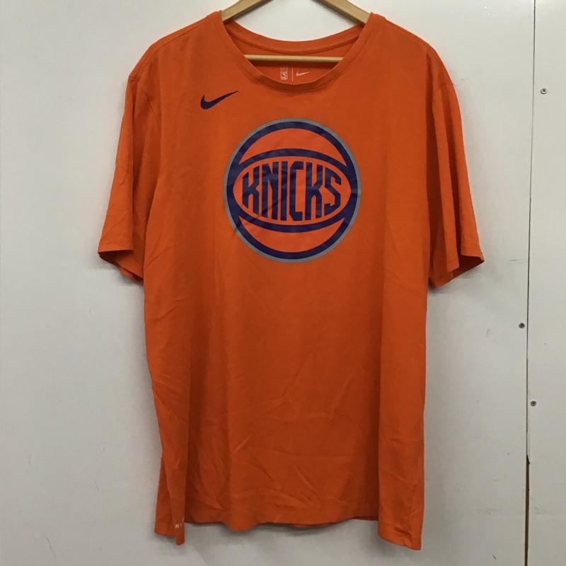 ナイキ NIKE Tシャツ 半袖 半袖カットソー プリントTシャツ クルーネックカットソー XL ロゴ、文字 橙 / オレンジ / orange メンズ USED 古着 中古 10159109