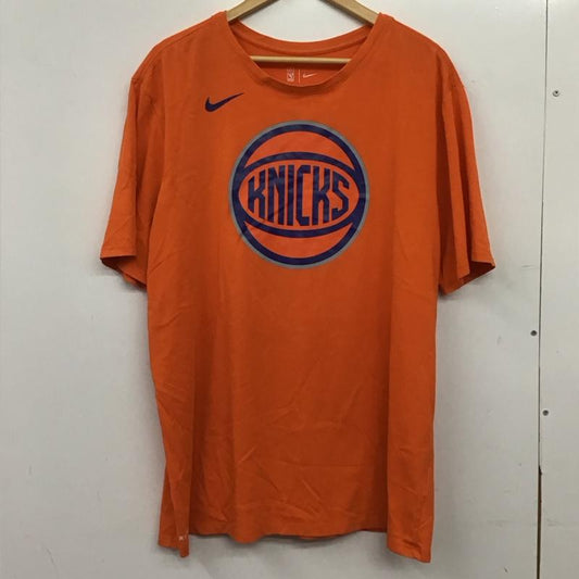 ナイキ NIKE Tシャツ 半袖 半袖カットソー プリントTシャツ クルーネックカットソー XL ロゴ、文字 橙 / オレンジ / orange メンズ USED 古着 中古 10159109