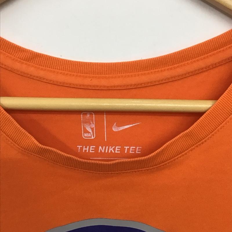 ナイキ NIKE Tシャツ 半袖 半袖カットソー プリントTシャツ クルーネックカットソー XL ロゴ、文字 橙 / オレンジ / orange メンズ USED 古着 中古 10159109