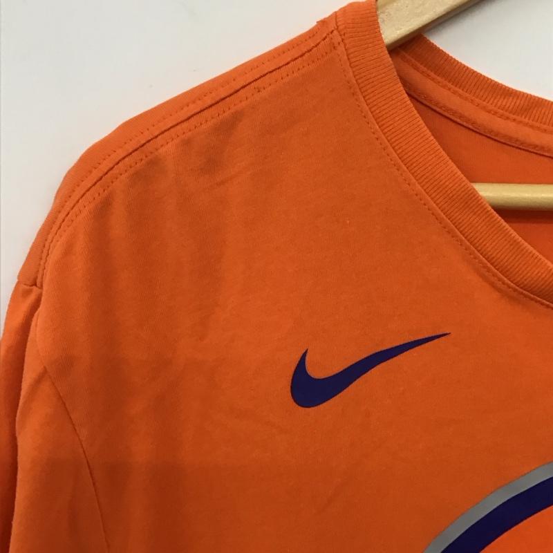 ナイキ NIKE Tシャツ 半袖 半袖カットソー プリントTシャツ クルーネックカットソー XL ロゴ、文字 橙 / オレンジ / orange メンズ USED 古着 中古 10159109