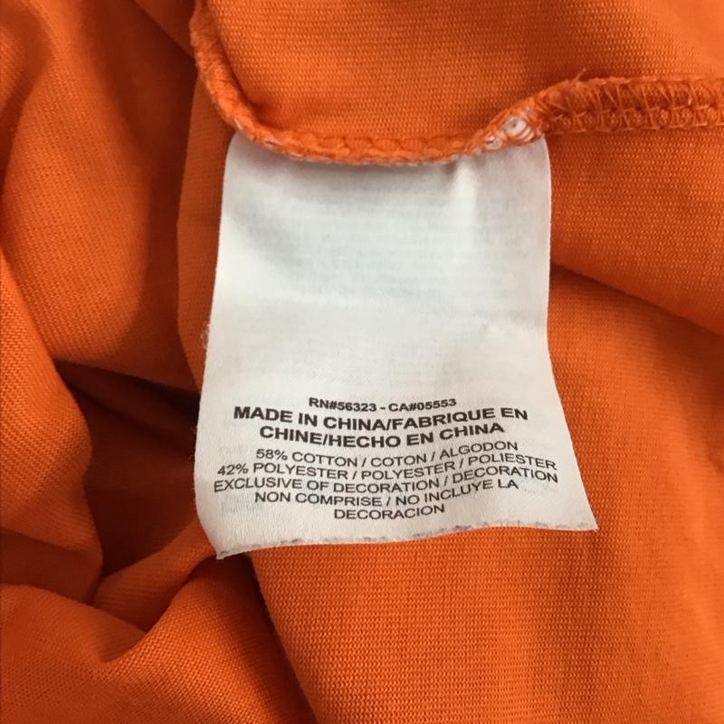 ナイキ NIKE Tシャツ 半袖 半袖カットソー プリントTシャツ クルーネックカットソー XL ロゴ、文字 橙 / オレンジ / orange メンズ USED 古着 中古 10159109