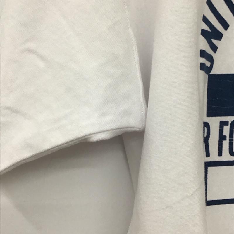 チャンピオン Champion Tシャツ 半袖 半袖カットソー プリントTシャツ クルーネックカットソー L ロゴ、文字 白 / ホワイト / white メンズ USED 古着 中古 10159111