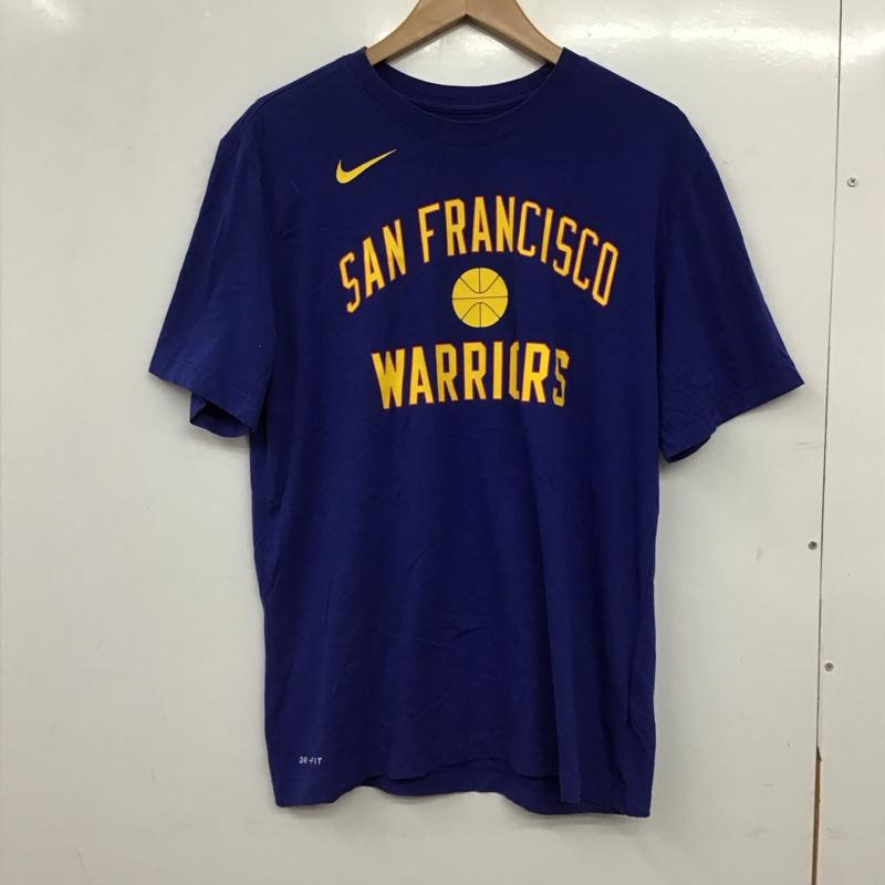 ナイキ NIKE Tシャツ 半袖 半袖カットソー プリントTシャツ クルーネックカットソー XL ロゴ、文字 青 / ブルー / blue メンズ USED 古着 中古 10159112