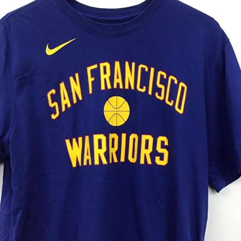 ナイキ NIKE Tシャツ 半袖 半袖カットソー プリントTシャツ クルーネックカットソー XL ロゴ、文字 青 / ブルー / blue メンズ USED 古着 中古 10159112