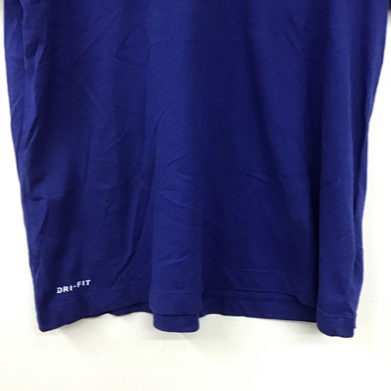 ナイキ NIKE Tシャツ 半袖 半袖カットソー プリントTシャツ クルーネックカットソー XL ロゴ、文字 青 / ブルー / blue メンズ USED 古着 中古 10159112