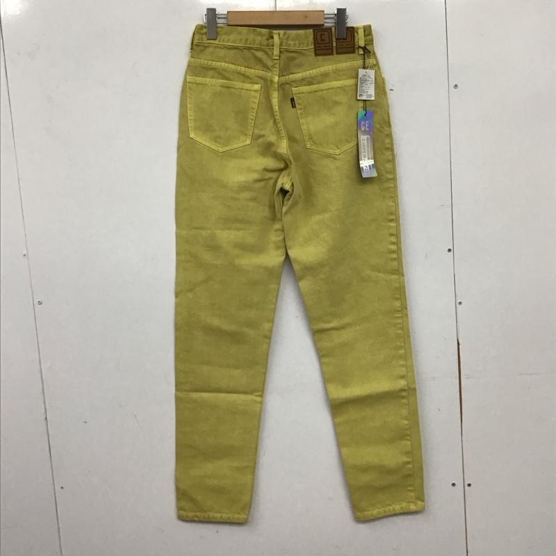 シーイー C.E パンツ デニム、ジーンズ デニムパンツ ワイドパンツ カジュアルパンツ S 無地 黄 / イエロー / yellow メンズ USED 古着 中古 10159116