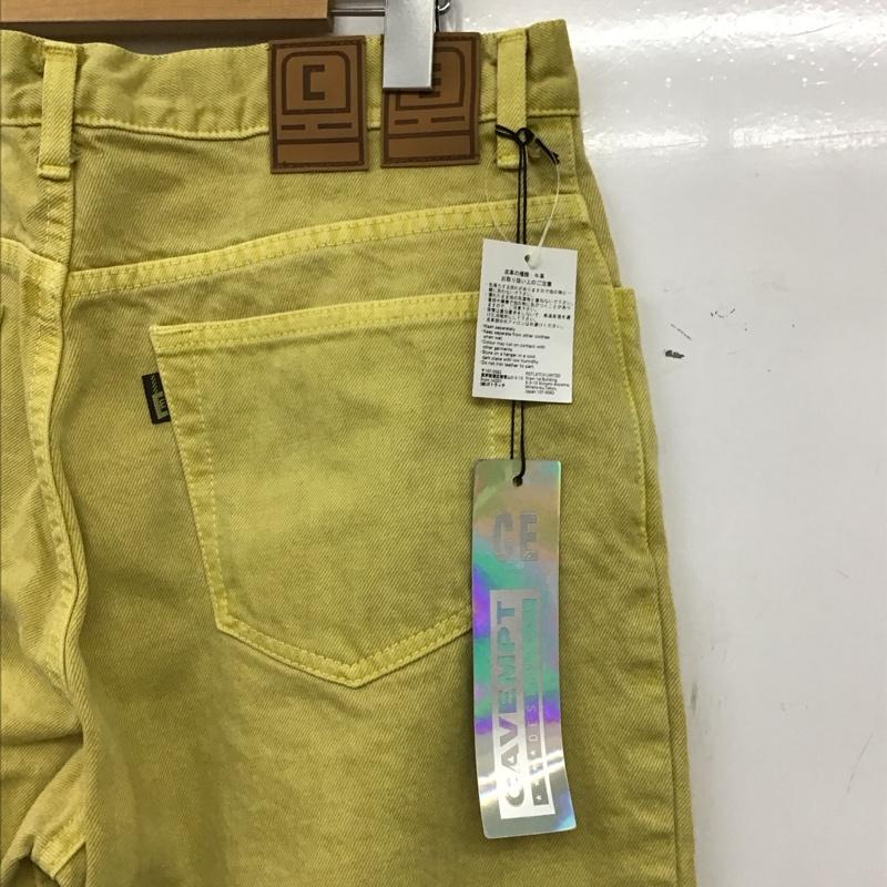 シーイー C.E パンツ デニム、ジーンズ デニムパンツ ワイドパンツ カジュアルパンツ S 無地 黄 / イエロー / yellow メンズ USED 古着 中古 10159116