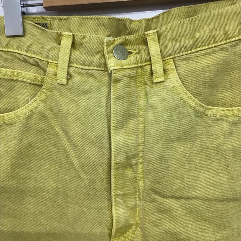 シーイー C.E パンツ デニム、ジーンズ デニムパンツ ワイドパンツ カジュアルパンツ S 無地 黄 / イエロー / yellow メンズ USED 古着 中古 10159116