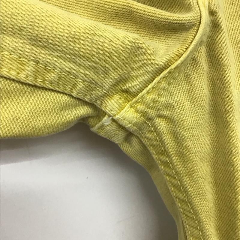 シーイー C.E パンツ デニム、ジーンズ デニムパンツ ワイドパンツ カジュアルパンツ S 無地 黄 / イエロー / yellow メンズ USED 古着 中古 10159116