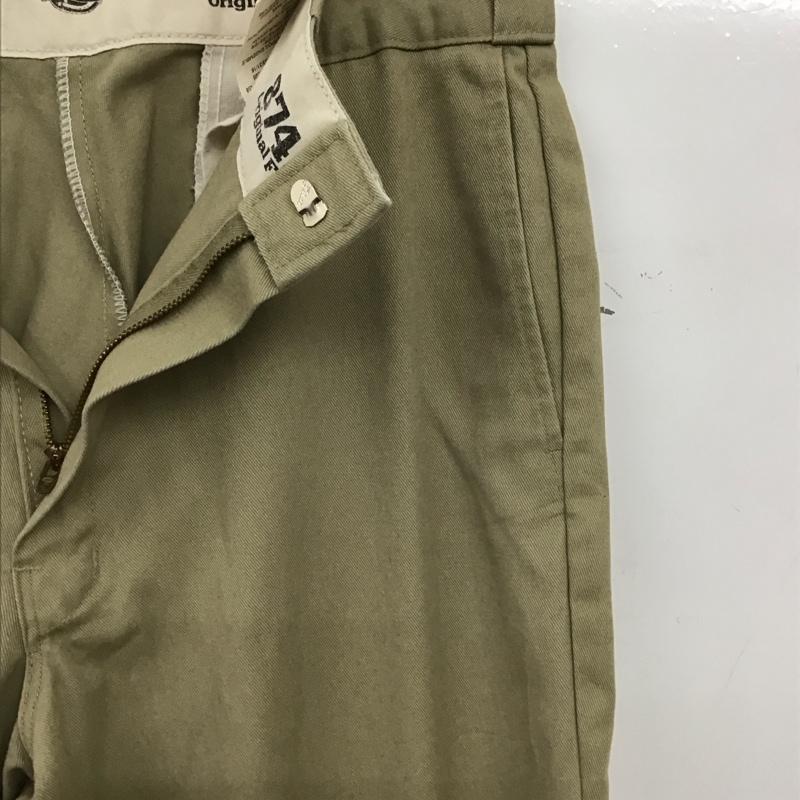 ディッキーズ Dickies パンツ ワークパンツ、ペインターパンツ ワークパンツ ワイドパンツ カジュアルパンツ 33インチ 無地 ベージュ / ベージュ / beige メンズ USED 古着 中古 10159118