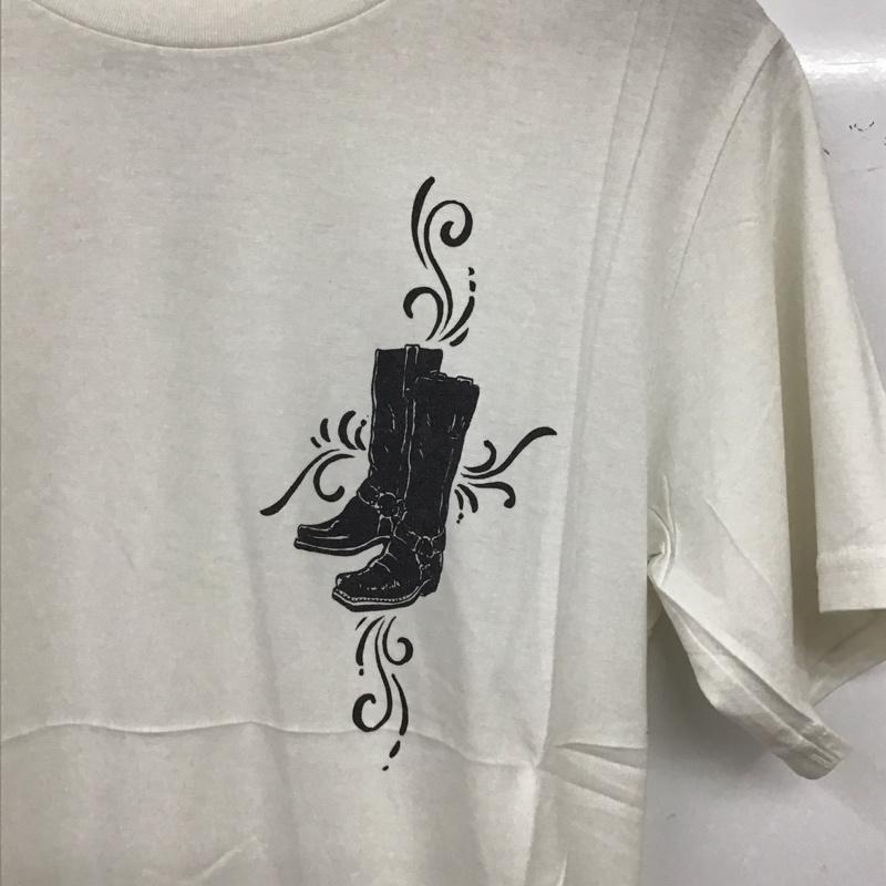 シャンブルズ Shambles Tシャツ 半袖 半袖カットソー プリントTシャツ クルーネックカットソー ナンバーナイン S プリント 白 / ホワイト / white メンズ USED 古着 中古 10159120