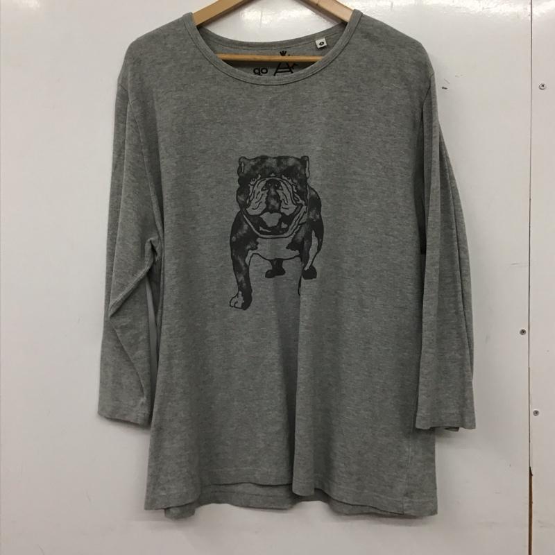 ゴースローキャラバン go slow caravan カットソー 長袖 長袖カットソー プリントカットソー クルーネック 4 プリント 灰 / グレー / gray メンズ USED 古着 中古 10159122