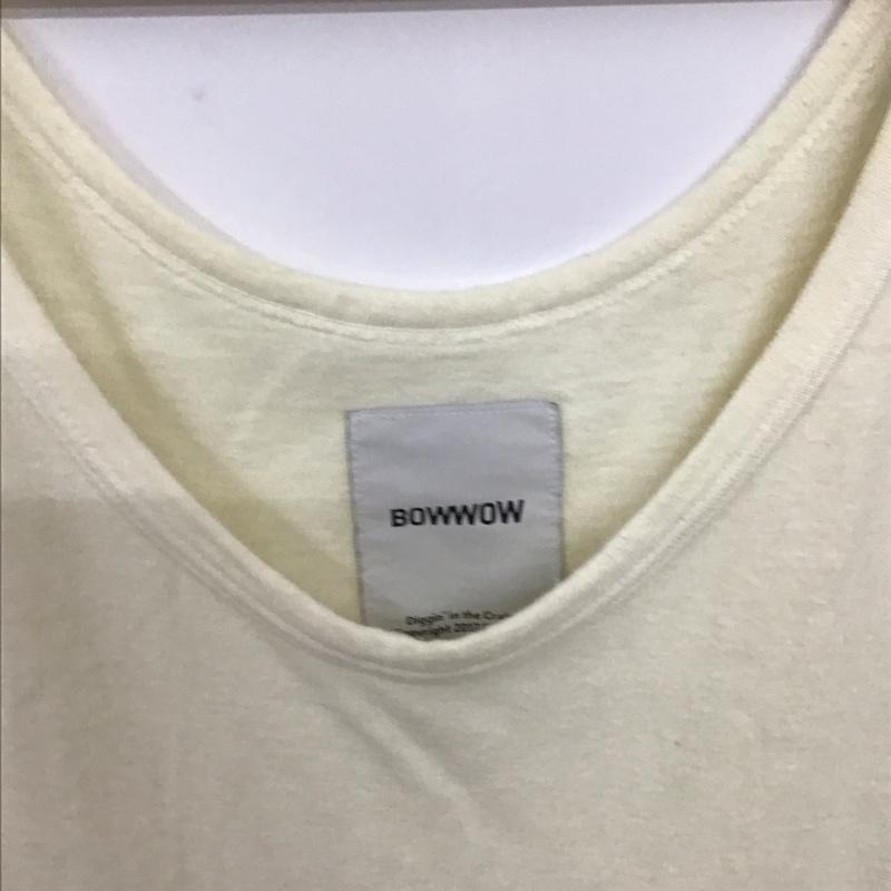 バウワウ Bowwow タンクトップ タンクトップ タンクトップ ノースリーブカットソー クルーネック XL 無地 アイボリー / アイボリー / メンズ USED 古着 中古 10159124