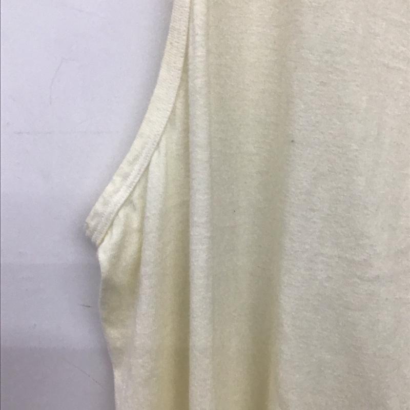 バウワウ Bowwow タンクトップ タンクトップ タンクトップ ノースリーブカットソー クルーネック XL 無地 アイボリー / アイボリー / メンズ USED 古着 中古 10159124