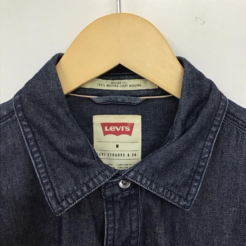 リーバイス Levi s シャツ、ブラウス 長袖 長袖シャツ デニムシャツ M 無地 インディゴ / インディゴ / Indigo メンズ USED 古着 中古 10159125