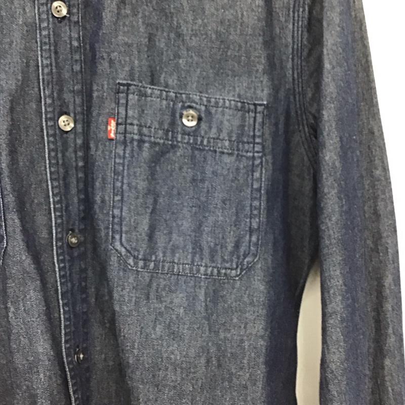 リーバイス Levi s シャツ、ブラウス 長袖 長袖シャツ デニムシャツ M 無地 インディゴ / インディゴ / Indigo メンズ USED 古着 中古 10159125