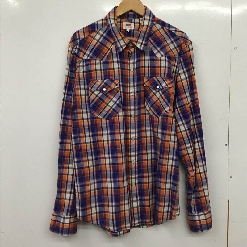 リーバイス Levi s シャツ、ブラウス 長袖 長袖シャツ チェックシャツ カラーシャツ L チェック マルチカラー / マルチカラー / multicolor メンズ USED 古着 中古 10159126