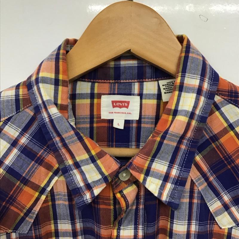 リーバイス Levi s シャツ、ブラウス 長袖 長袖シャツ チェックシャツ カラーシャツ L チェック マルチカラー / マルチカラー / multicolor メンズ USED 古着 中古 10159126