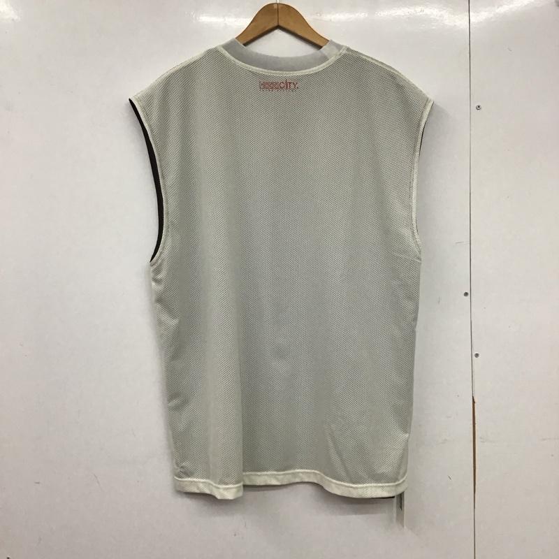 ラディアル RADIALL タンクトップ タンクトップ タンクトップ ノースリーブカットソー クルーネック XL ロゴ、文字 白 / ホワイト / white X 黒 / ブラック / black メンズ USED 古着 中古 10159130