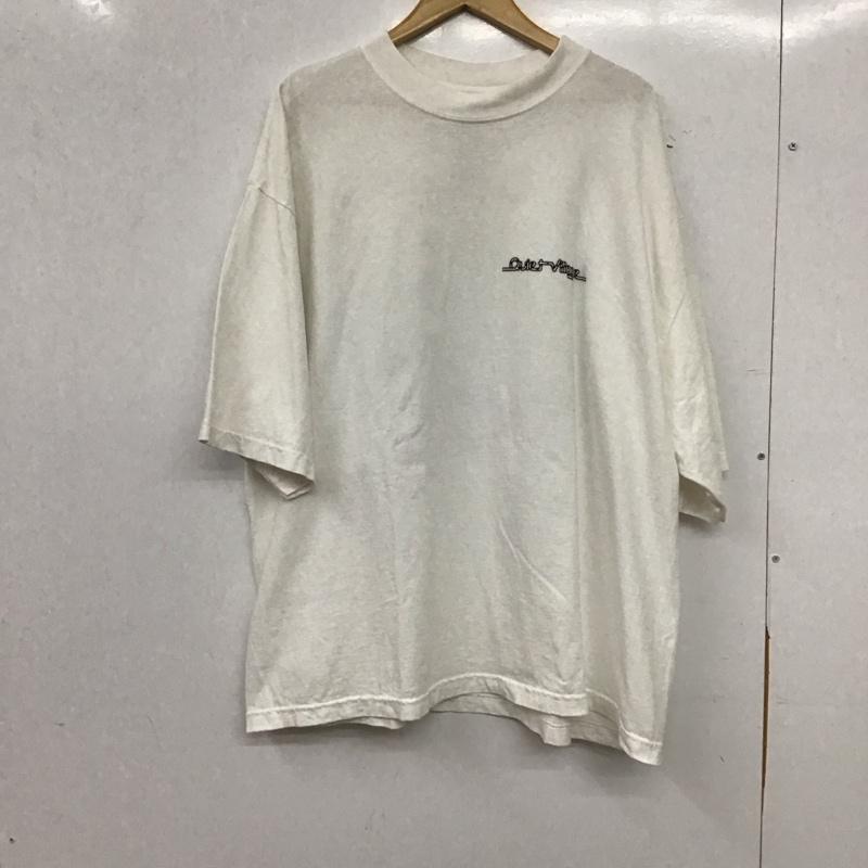 イズネス ミュージック ISNESS MUSIC Tシャツ 半袖 半袖カットソー プリントTシャツ クルーネックカットソー L ロゴ、文字 白 / ホワイト / white メンズ USED 古着 中古 10159131
