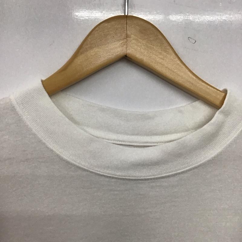 イズネス ミュージック ISNESS MUSIC Tシャツ 半袖 半袖カットソー プリントTシャツ クルーネックカットソー L ロゴ、文字 白 / ホワイト / white メンズ USED 古着 中古 10159131